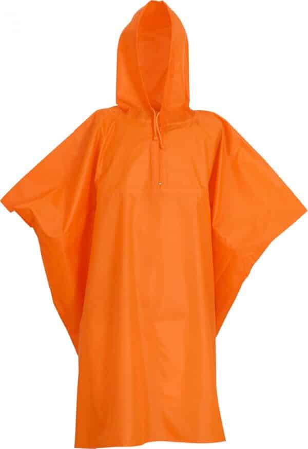Set van 25 oranje poncho's maat L/XL, bedrukt met (DTF technologie voor haar scherpe afdrukken) met uw eigen bedrijfslogo op de linkerborst. - Afbeelding 6