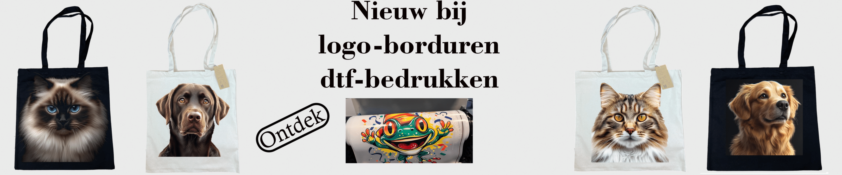 Katoenen tasjes met logo bestellen