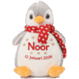 knuffel met naam geborduurd Pinguin_