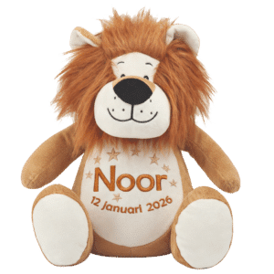 Knuffel met naam geborduurd
