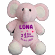 knuffel met naam roze olifant knuffel met naam roze olifant